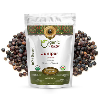 #ad Organic Way Juniper Berries Whole Organic Kosher amp; USDA Certified $19.99
