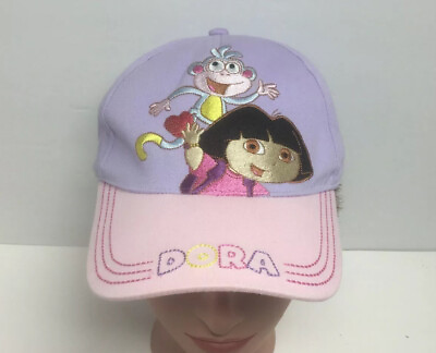 #ad #ad Nickelodeon Jr. Dora Embroidered Ball Cap Adjustable Hook Loop Youth Hat $9.95