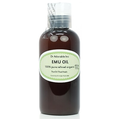 #ad Emu Oil Pure Moisturizing For Face Skin Hair Stretch Marks Fully Refined 4 Oz $18.79