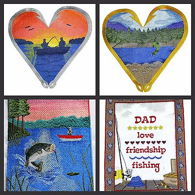 #ad Fishing Trip Memoirs Embroidered Iron On Patches $30.80