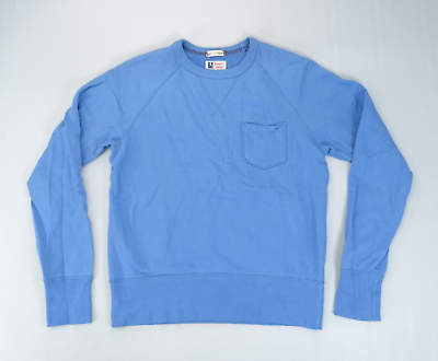 #ad Todd Snyder Champion Cotton Pocket Sweatshirt Size Small Blue Men French Terry $39.95