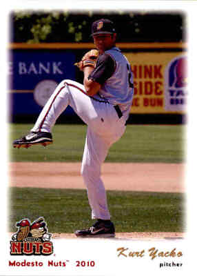 #ad 2010 Modesto Nuts Grandstand #30 Kurt Yacko Costa Mesa California Baseball Card $12.99