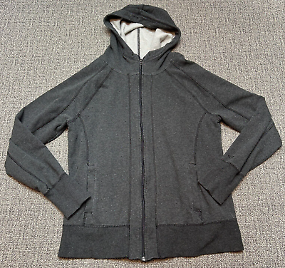 Champion Full Zip Hooded Jacket Womens Large Gray Pockets Casual Sport Hoodie $22.22