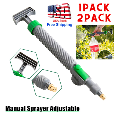 #ad Adjustable High Pressure Manual Sprayer Drink Bottle Spray Air Pump Head Nozzle# $9.99