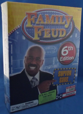 #ad BRAND NEW • Family Feud Board Game 6th Edition Steve Harvey • FACTORY SEALED $9.58