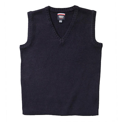 #ad Kids Navy Vest Sweater SC9016 V Neck French Toast School Uniform Size XS to XXL $17.99