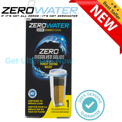 #ad NEW Zero Water Replacement Water Filter Cartridges 1 2 3 4 5 6 PACK $26.99