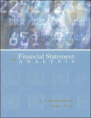 #ad Financial Statement Analysis Subramanyam K. R. Wild John Hardcover A... $5.34