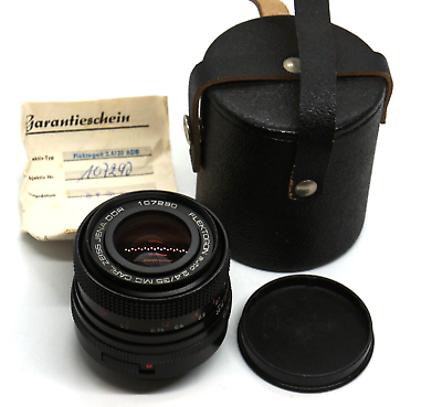 #ad EXC MC Carl Zeiss Jena Flektogon lens 2.4 35 mm M42 Canon adaptable $395.00