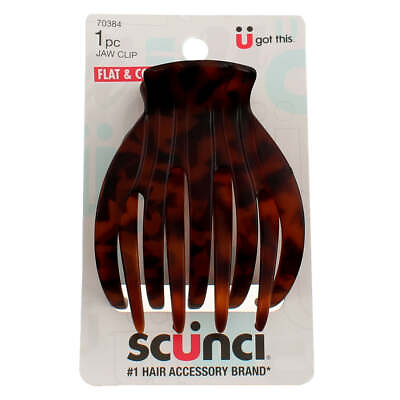 #ad #ad Scunci Extra Large Flat amp;amp; Comfy Claw Clip Adjusts to All Hair Tortoise $5.97