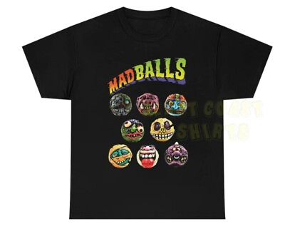 #ad Madballs 80s Retro Toy Unisex Heavy Cotton Tee Black $16.99