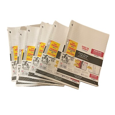 #ad Five Star Wide Ruled Filler Paper 600 Sheets 6 Packs Of 100 $12.50