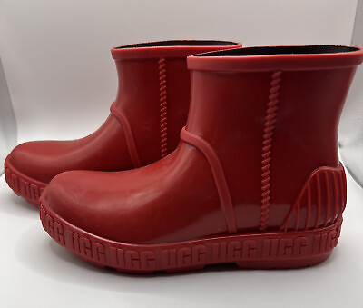 #ad NEW UGG DRIZLITA Kids Waterproof Rain Boots 1130361K Red Size 1 $59.99