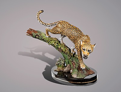 #ad Jaguar BRONZE SCULPTURE Statue FIGURINE by BARRY STEIN $12990.00