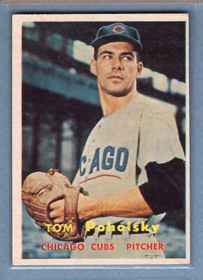 #ad 1957 Topps #235 Tom Poholsky EX GO121 $6.00