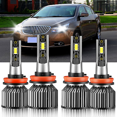 #ad 4X LED Headlight Bulbs H11H11 High Low Beam 6000K White For Buick LaCrosse 2011 $27.36