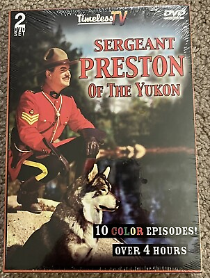 #ad Sergeant Preston of the Yukon DVD 2008 2 Disc Set BRAND NEW FACTORY SEALED $7.95