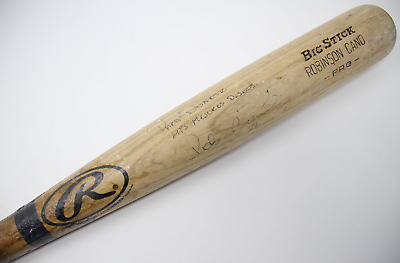 #ad Robinson Cano Signed Game Used Bat #x27;06 NY Yankees 1st AS Silver Slugger Year PSA $699.99