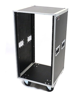 #ad OSP 20 Space ATA style Amp or Effects Studio Rack Case with 4quot; Caster Wheels $473.99