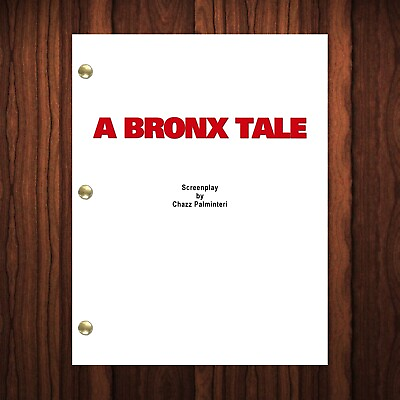 #ad A Bronx Tale Movie Script Reprint Full Screenplay Full Script $24.99