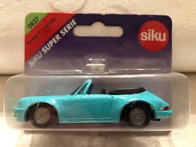 #ad SIKU PORSCHE 911 CABRIOLET GREEN WITH A SIGN #0837 MADE IN GERMANY 1:55 SCALE $10.00