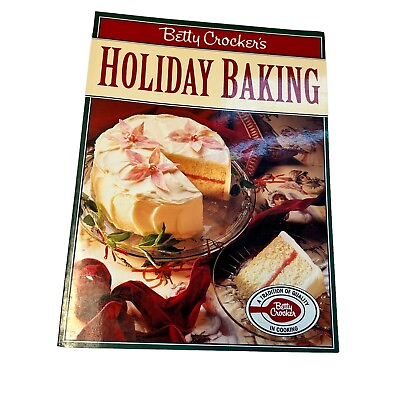 #ad Vintage 1993 Betty Crocker’s Holiday Baking Cookbook Recipes Cook Book $9.99