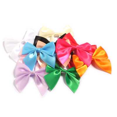 #ad 500Pcs 6cm 2.3quot; Shiny Ribbon Hair Bows for Hair Ties Clips Accessories Boutique $40.00