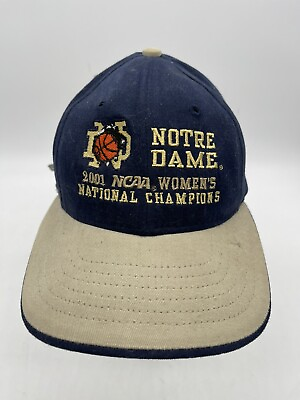 #ad 2001 NCAA Womens Basketball National Notre Dame Fighting Irish Strapback Hat USA $39.95
