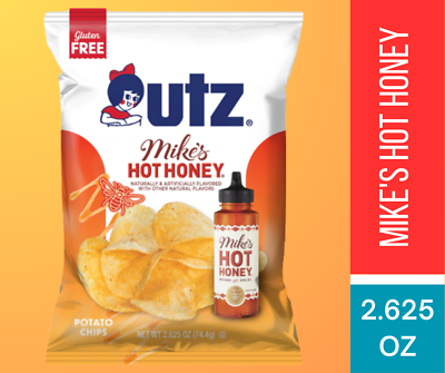 #ad Utz Quality Potato Chips seasoned with Mike#x27;s Hot Honey 2.625 oz Snack 14 Pack $34.95
