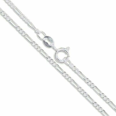#ad Plain Figaro 030 1 mm Chain Sterling Silver 925 Best Necklaces Jewelry 18 inch $9.82