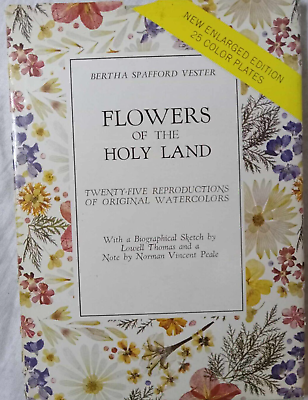 #ad Vtg Book HC DJ Flowers of the Holy Land by Bertha Spafford Vester 1964 $11.99