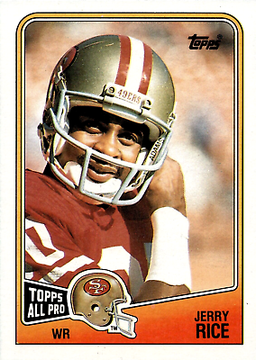 #ad 1988 Topps Jerry Rice #43 San Francisco 49ers HOF Mint Free Shipping $2.70