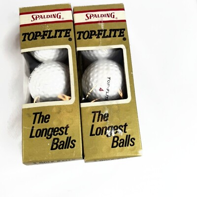 #ad #ad Spalding Top Flite Vintage Golf Balls 2 Boxes New old Stock #3 and #4 $17.99