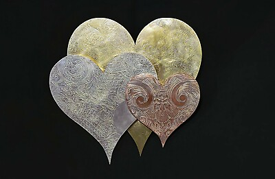 #ad Metal Wall Art Heart Cloud #1577 Housewarming Valentine#x27;s Day Christmas present $179.99