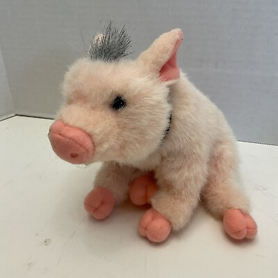 #ad Vintage 1997 Gund Babe The Sheep Pig Movie Plush Stuffed Animal Toy Pink Sitting $15.40