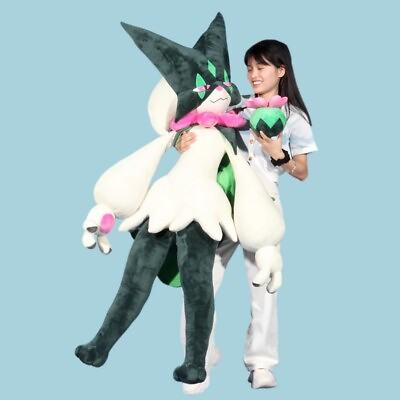 #ad 1:1 Meowscarada Plush Doll Stuffed Toy Anime Giant Cosplay Plushie Pillow Gift $78.98