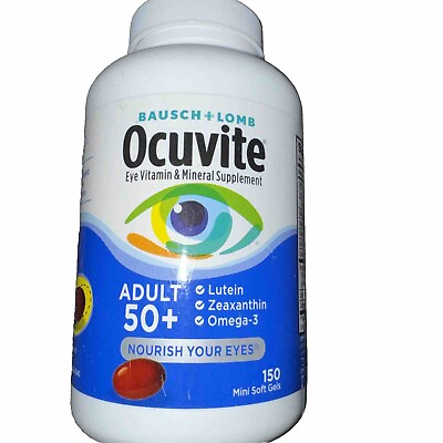 #ad #ad Bausch amp; Lomb Ocuvite Adult 50 150 Soft Gels Eye Vitamin amp; Mineral Exp 7 24 $19.99
