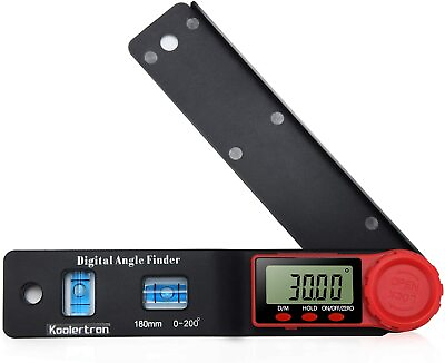 #ad Koolertron Digital Angle Finder Protractor Ruler Digital Goniometer with leveler $16.99