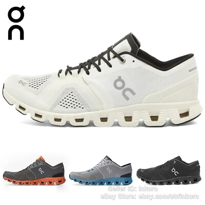 #ad New On Cloud X White Black Running Shoes Stylish Athletic Sneakers for Unisex $82.88