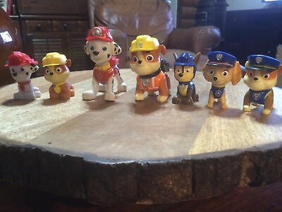 #ad Paw Patrol Small Figures Lot of 7 Childrens Toys Figurines Assorted $25.00