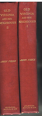#ad Old Virginia amp; Her Neighbours by John Fiske 1897 Complete 2 Vol Rare Books $ $53.75