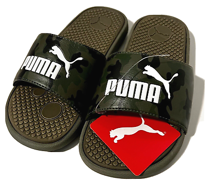 #ad Puma Camouflage Kids Slides Sandals Cool Cat Camo US Size 2 $12.95