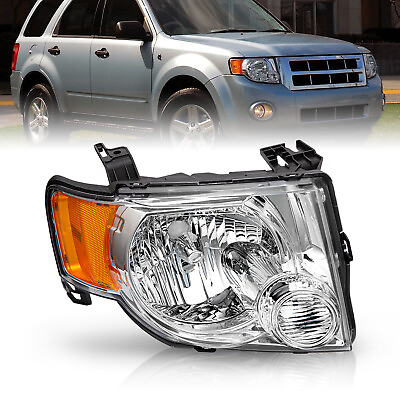 #ad For 2008 2009 2010 2011 2012 Ford Escape SUV Chrome Driver Side Headlight Lamp $37.99