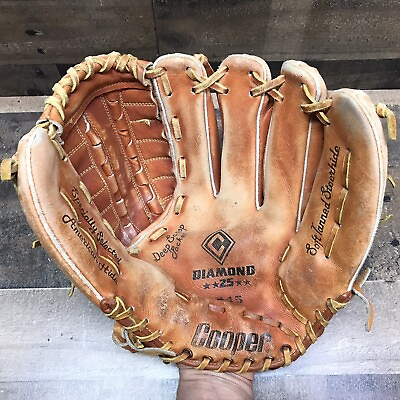 #ad Cooper 245 Pro Diamond Series Steerhide 13”Baseball Glove *Right Hand Throw* $24.95