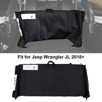 #ad 1x Soft Top Window Storage Bag For 2018 Jeep Wrangler JL JLU 68358392AC Canvas $45.99