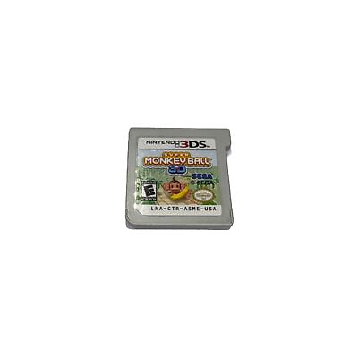 #ad Super Monkey Ball 3D Nintendo 3DS Clean Label Authentic Tested amp; Works $16.99