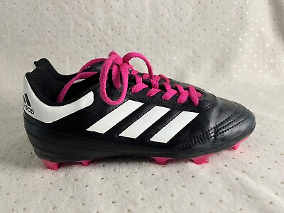 #ad Adidas Soccer Cleats BB0571 Kids Male Goletto VIFGJ Black Pink Cleats Size 1.5 $17.97