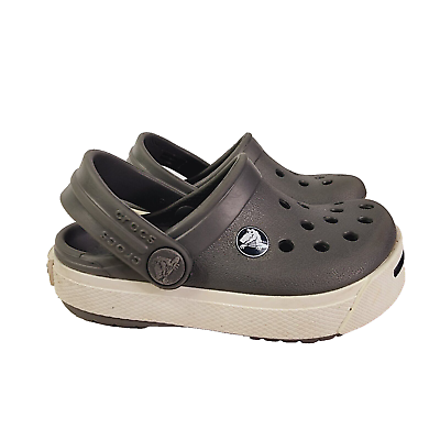 #ad #ad Crocs Crocband Kids Gray Slip On Water Clogs Shoe Size Toddler C4 5 $15.00