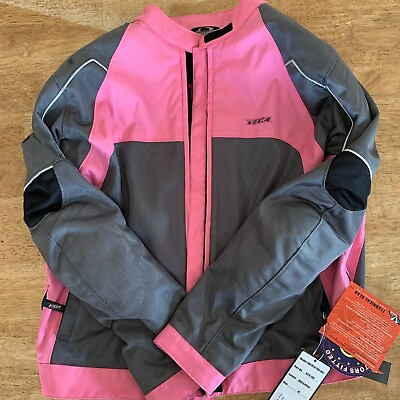#ad Vega Technical Gear Ladies Silhouette Motorcycle Jacket Pink XL New Racing $40.00