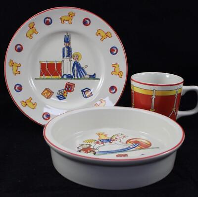 #ad Tiffany and Company Tiffany Toys 3 Piece Childs Set Plate Bowl and Mug $98.88